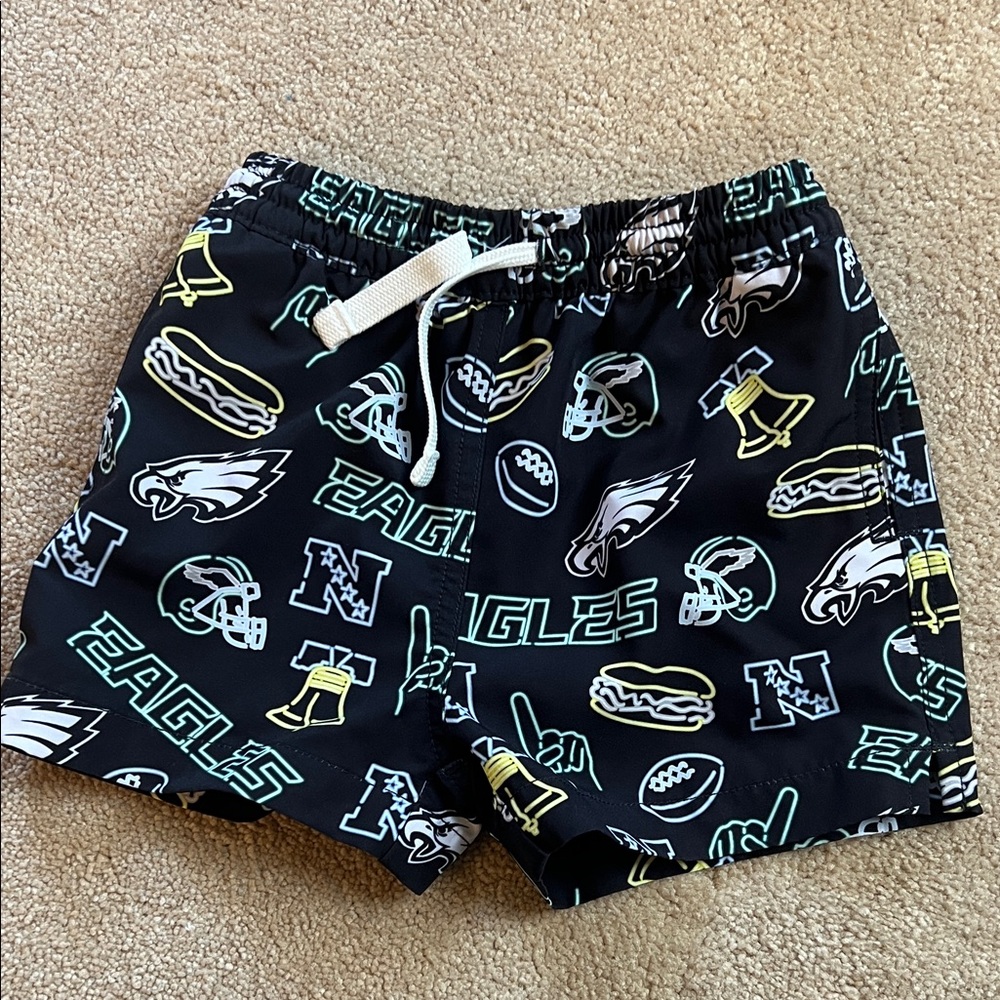 Black Philadelphia Eagles Chubbies Swim Shorts